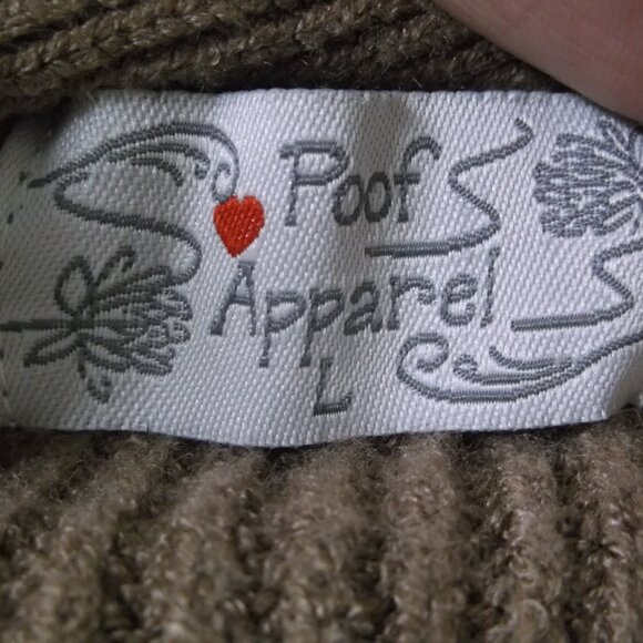 POOF Apparel Brown V-Neck Button Front Sweater Vest ~ Women's Juniors Size Large - Picture 8 of 9